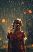 Image result for Girl in Rain Night