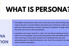 Image result for Persona Psychology