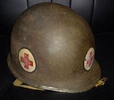 Image result for WWII Medic Helmet