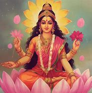 Image result for Laxmi Sitting On Lotus