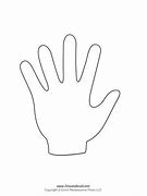 Image result for Blank Hand Printable