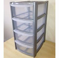 Image result for plastic storage cabinet clear drawers