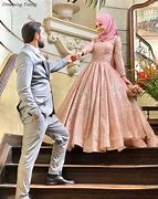 Image result for Pink Muslim Wedding Dresses