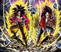 Image result for Goku vs Vegeta SSJ4