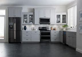 Image result for Dark Stainless Steel Appliances