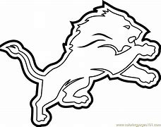 Image result for Detroit Lions Logo Black