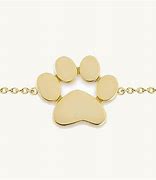 Image result for Gold Paw Print Charm Bracelet