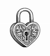 Image result for Heart Padlock Sketch