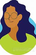 Image result for Lady with Glasses Clip Art