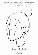 Image result for How to Draw Hair Bun