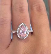 Image result for Pink Pear-Shaped Engagement Ring