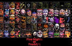 Image result for F-NaF All Characters From Every Game