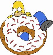 Image result for The Simpsons Donut Head Transparent