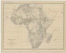 Image result for Antique Africa Map