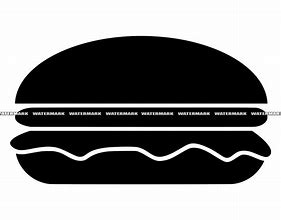 Image result for Cut in Half Cheeseburger SVG