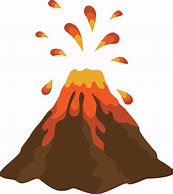 Image result for Half Volcano Drawing