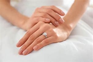 Image result for 1 Carat Engagement Ring On Finger