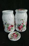 Image result for Decoupage Jars