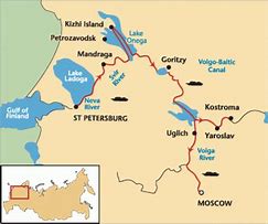 Image result for Volga River Map