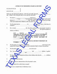 Image result for Blank Affidavit Forms for Texas