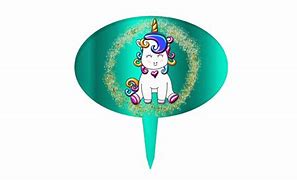 Image result for Glitter Unicorn Cake Topper