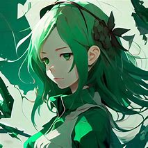 Image result for Green Anime PFP