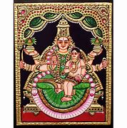 Image result for Lakshmi Tanjore Painting