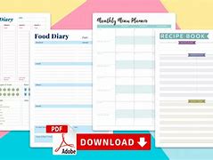 Image result for Food Diary Layouts