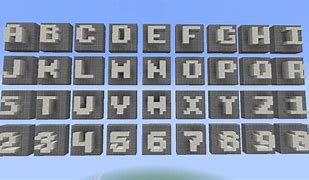 Image result for Letters in Minecraft Blocks