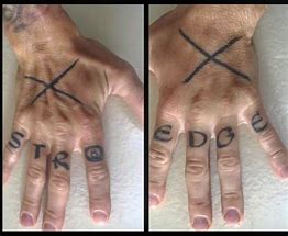 Image result for Straight Edge Tattoo Head