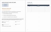 Image result for Project Sign Off Template