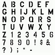 Image result for Alphabet Stencils Fonts