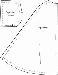 Image result for Hooded Cloak Pattern