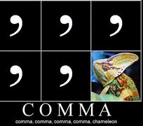 Image result for Comma Rules Meme