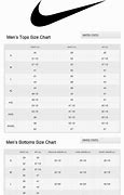 Image result for Nike Clothing Size Chart