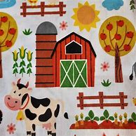 Image result for Farm Print Fabric