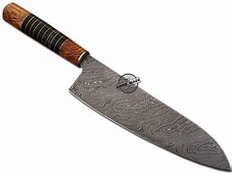 Image result for Damascus Steel Kitchen Knife