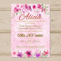 Image result for Invitaciones Para 15 Años