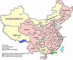 Image result for Map of China with Names