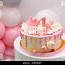 Image result for Pink Flower Birthday Cake