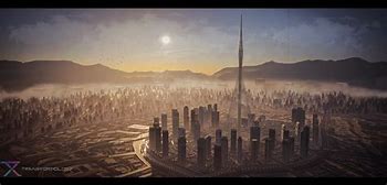 Image result for Dubai Creek Tower Sketch