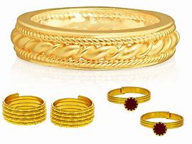 Image result for gold toe rings set