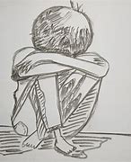 Image result for Pencil Art Sad Boy