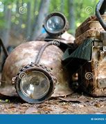 Image result for Old Miner Helmet