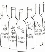 Image result for Vodka Bottle Drawing