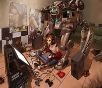 Image result for Animated Gamer Girl