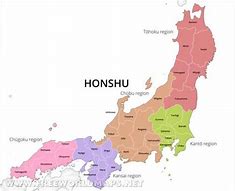 Image result for Honshu Mapa