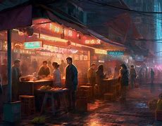 Image result for Night Market Art