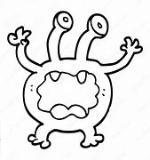 Image result for Cute Monster Line Drawing