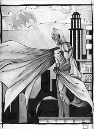 Image result for Batman Comic Art Rooftop